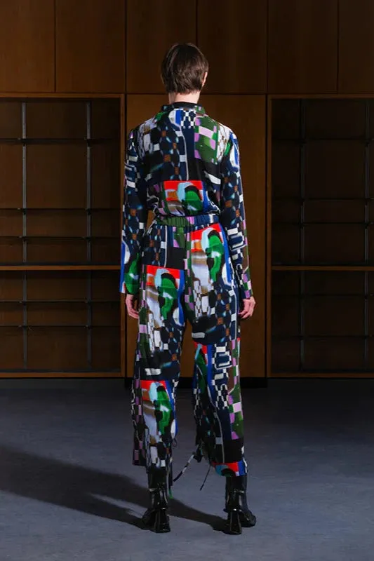 Knight Plisse Shirt, Kaleidoscope Tetris