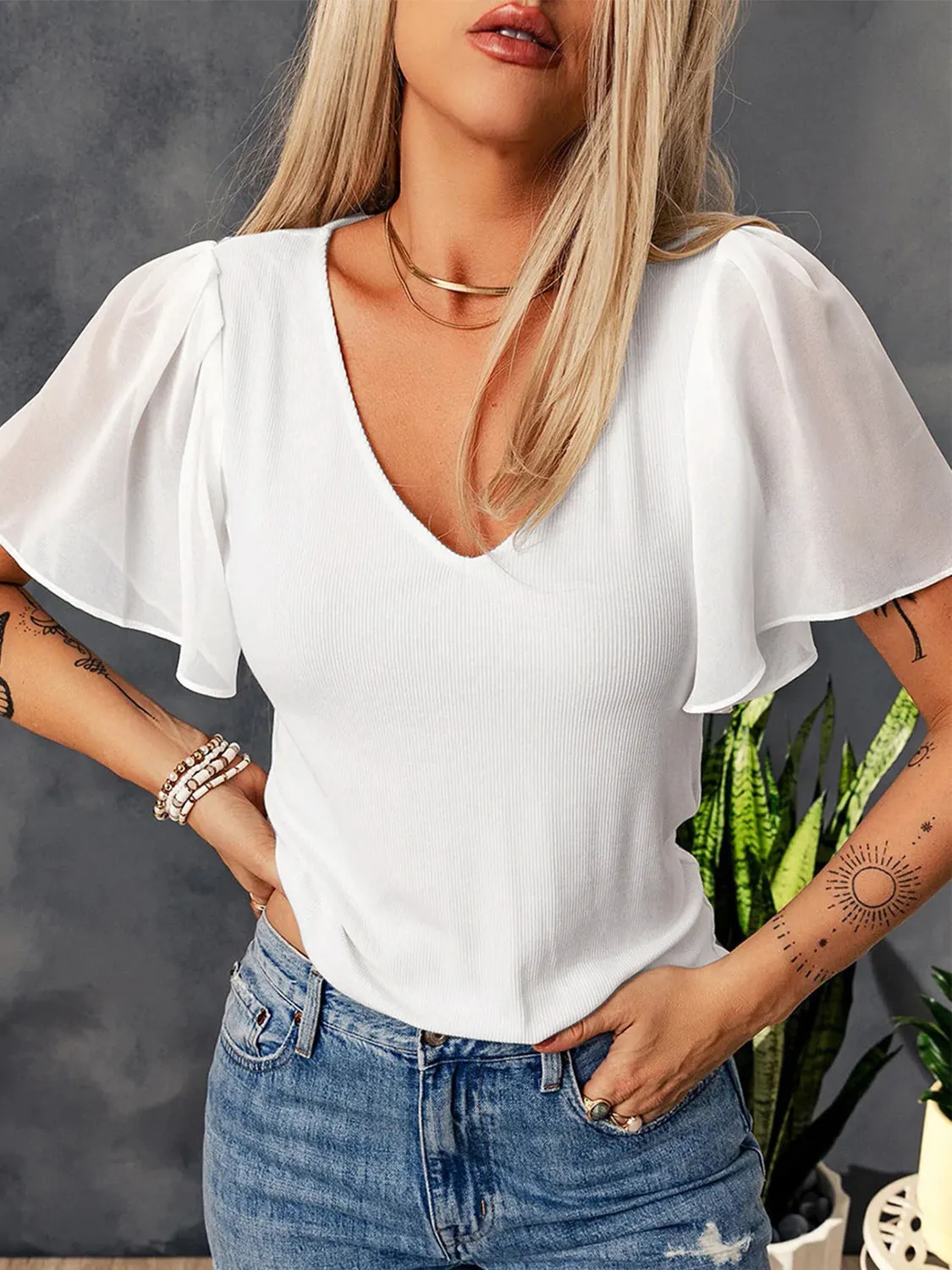 Knit Casual All-match Tops