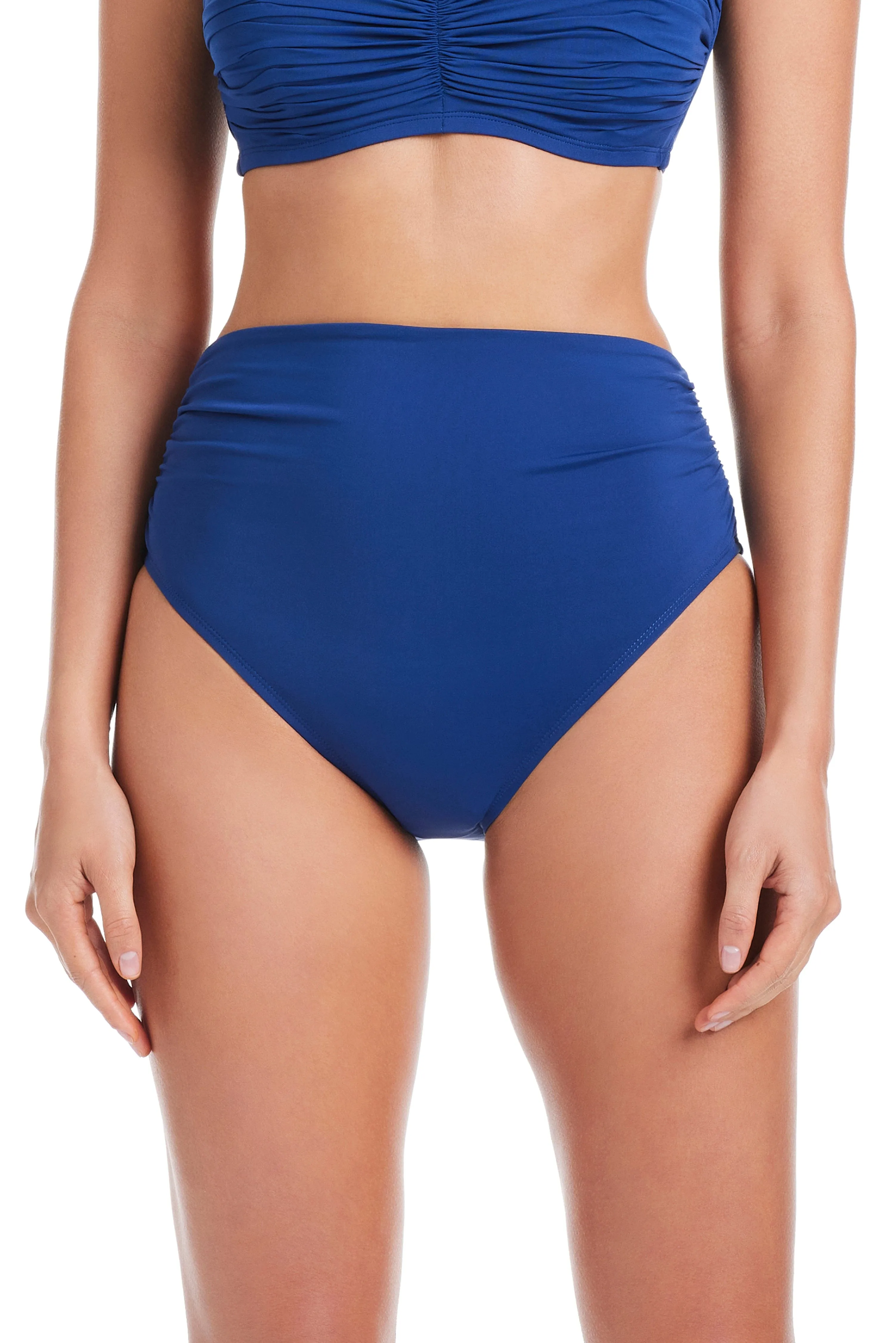 Kore Shirred High Waist Bikini Bottom