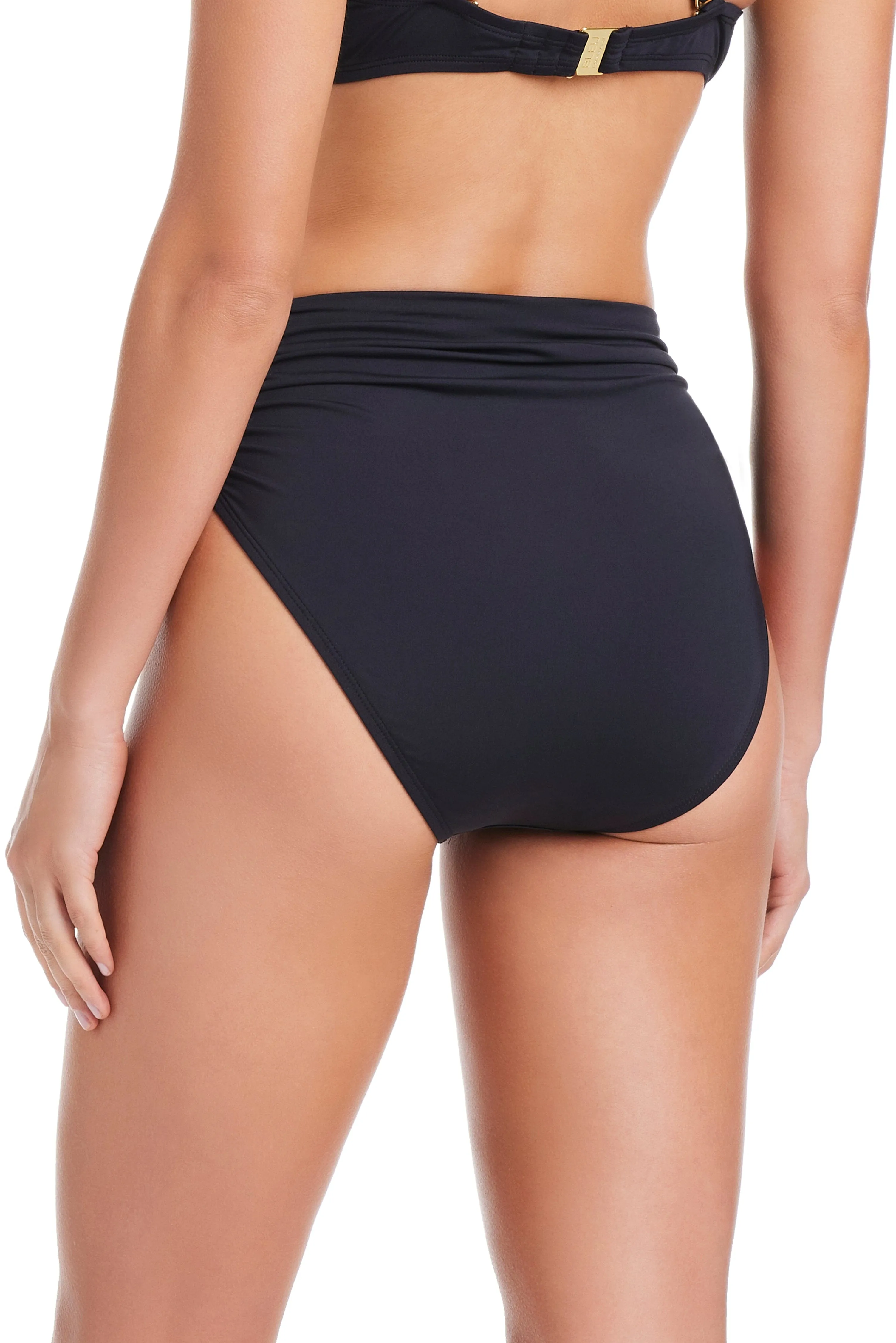 Kore Shirred High Waist Bikini Bottom