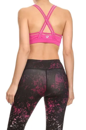 Kriss Krossly Sports Bra - Pink