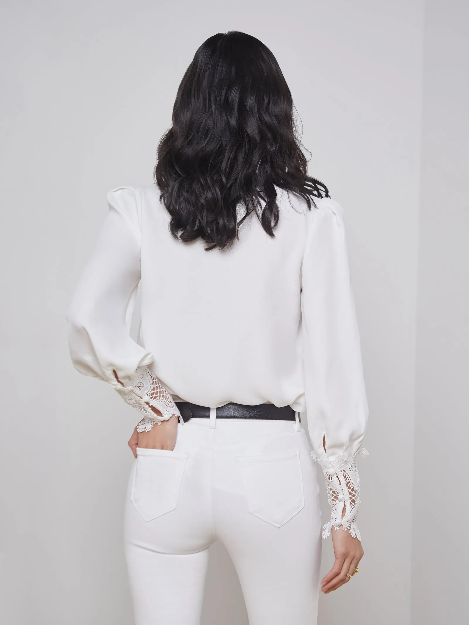 Lagence Ava Lace Cuff Blouse