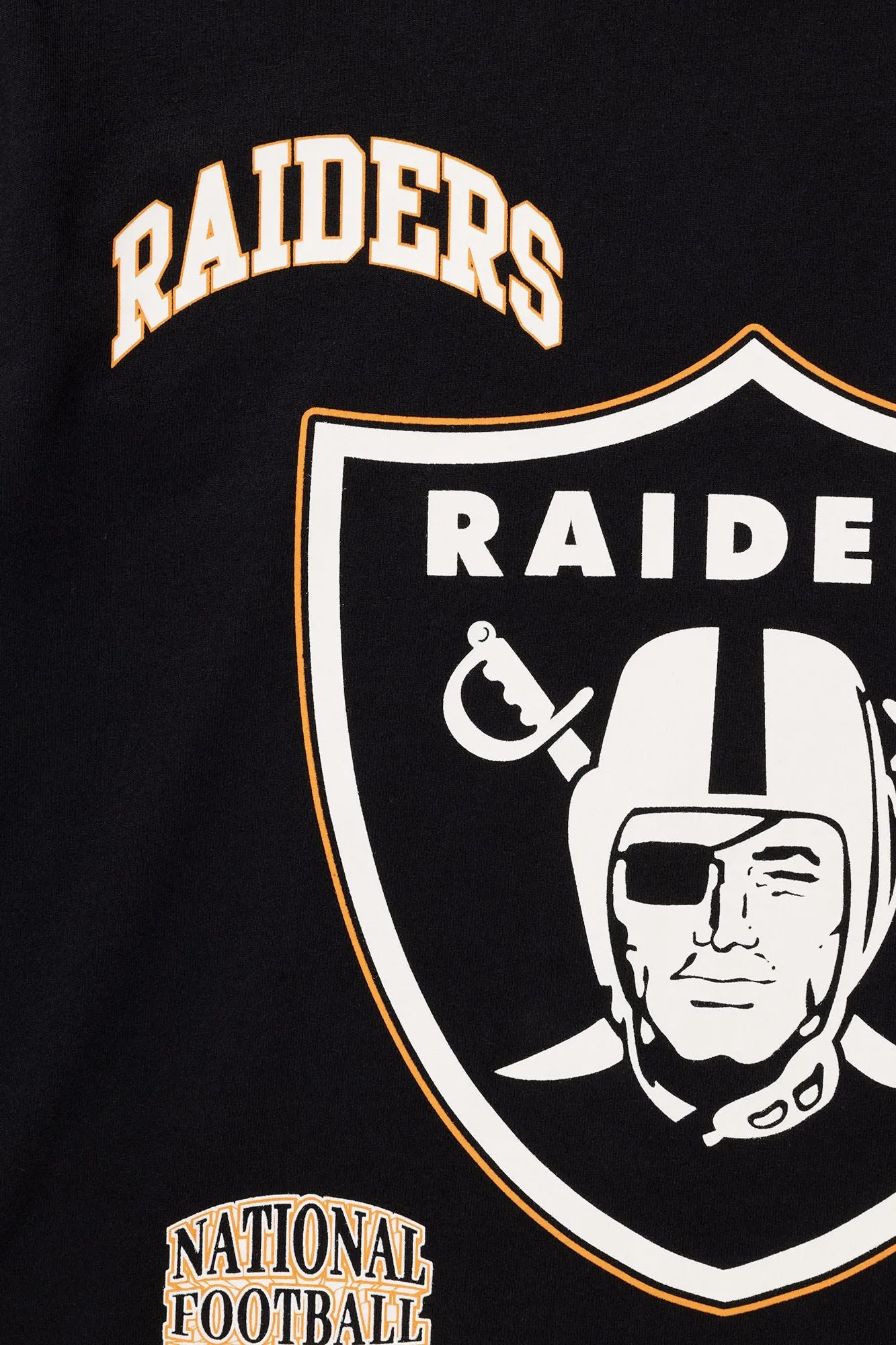 Las Vegas Raiders Logomania Tee | Faded Black