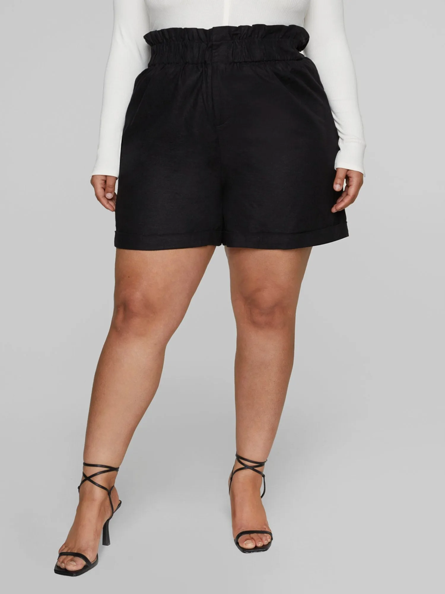 Lauren Paperbag Waist Linen Shorts