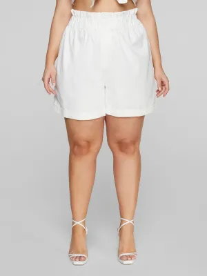 Lauren Paperbag Waist Linen Shorts