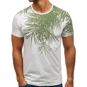 Leaf Printing Casual Summer T Shirts
