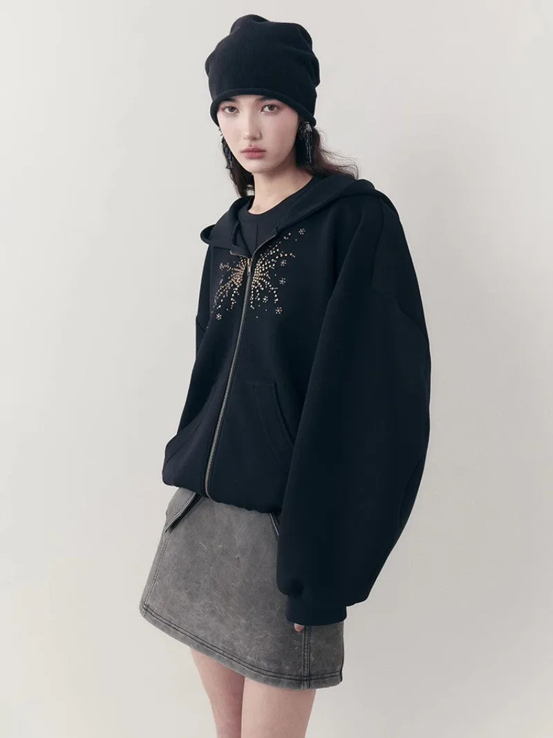 Leather Casual Handsome Set-Up Jacket＆Mini-Skirt