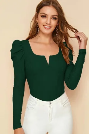 Leg Off Green Top