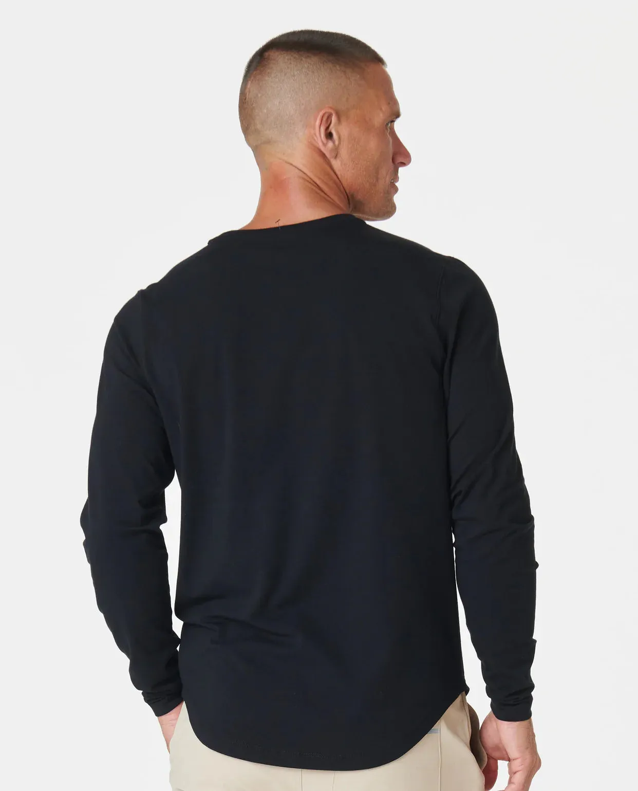 Legends Aviation Tee Curved Hem Long Sleeve