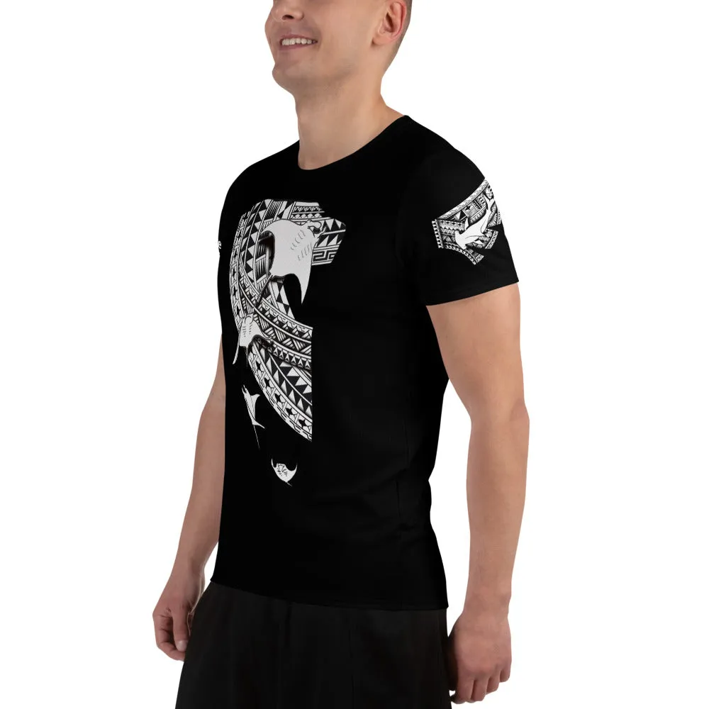 Leo Pugram Tattoo Style All-Over Print Men's Athletic T-Shirt