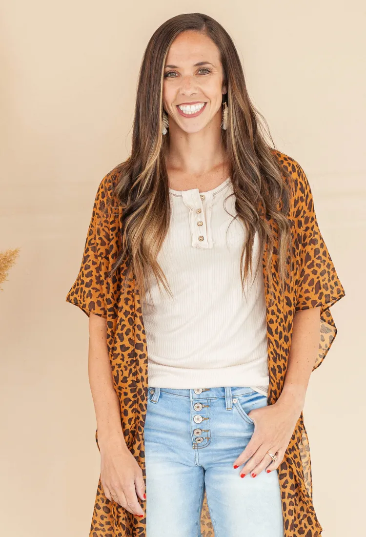 Leopard Kimono
