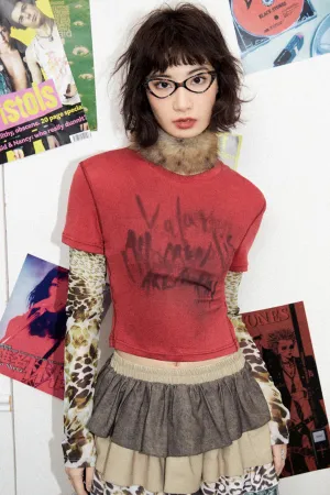 Leopard Layered Long Sleeve Tee