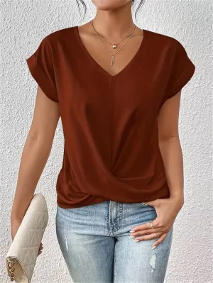 Leslie - Women's short-sleeved casual T-shirt