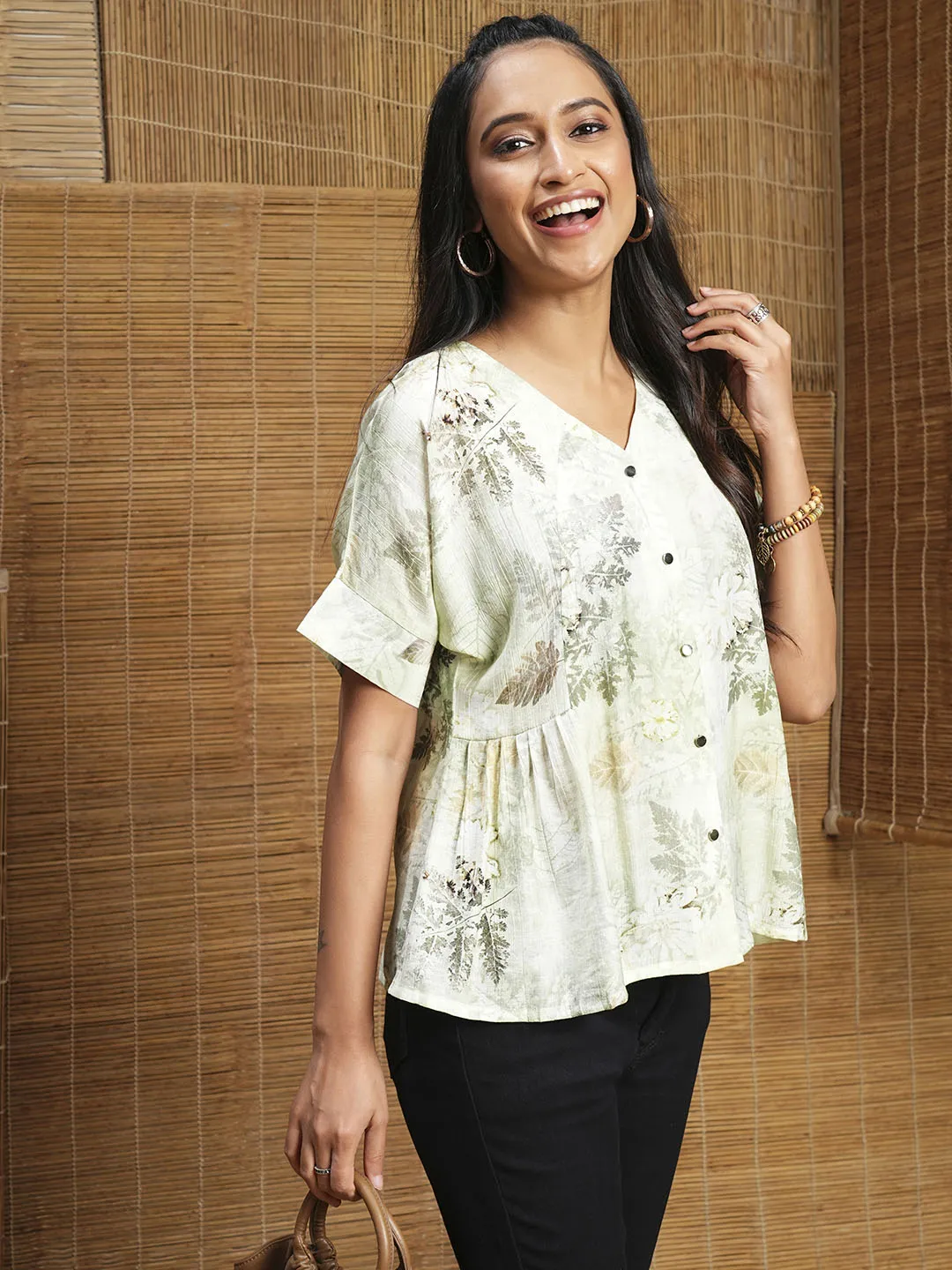 Lightgreen Tops for Women with Imported Fabric Online - Zola