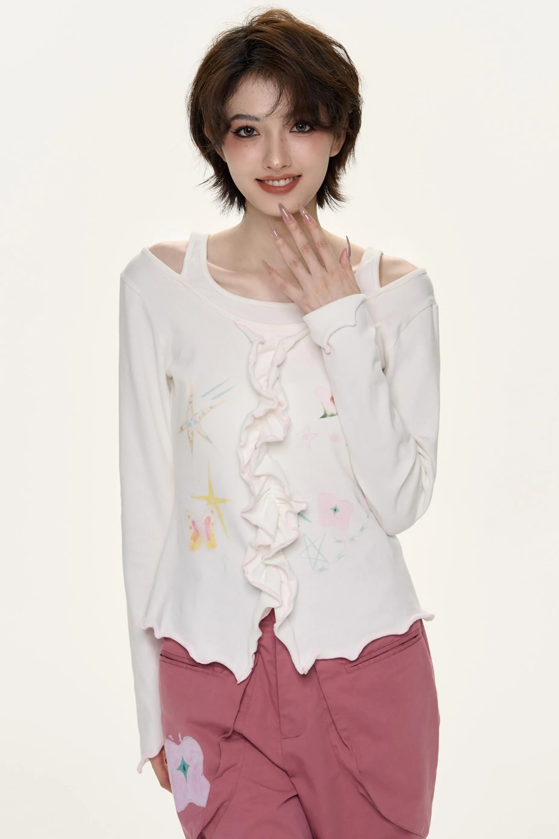 Lilac Layered Top