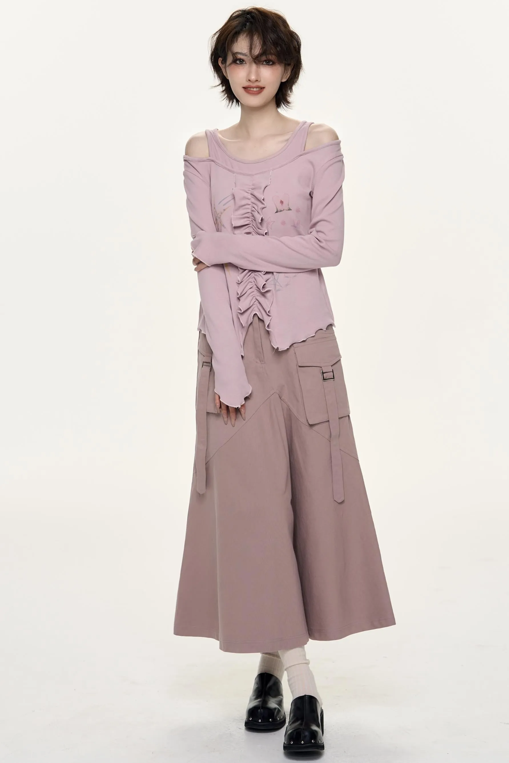 Lilac Layered Top
