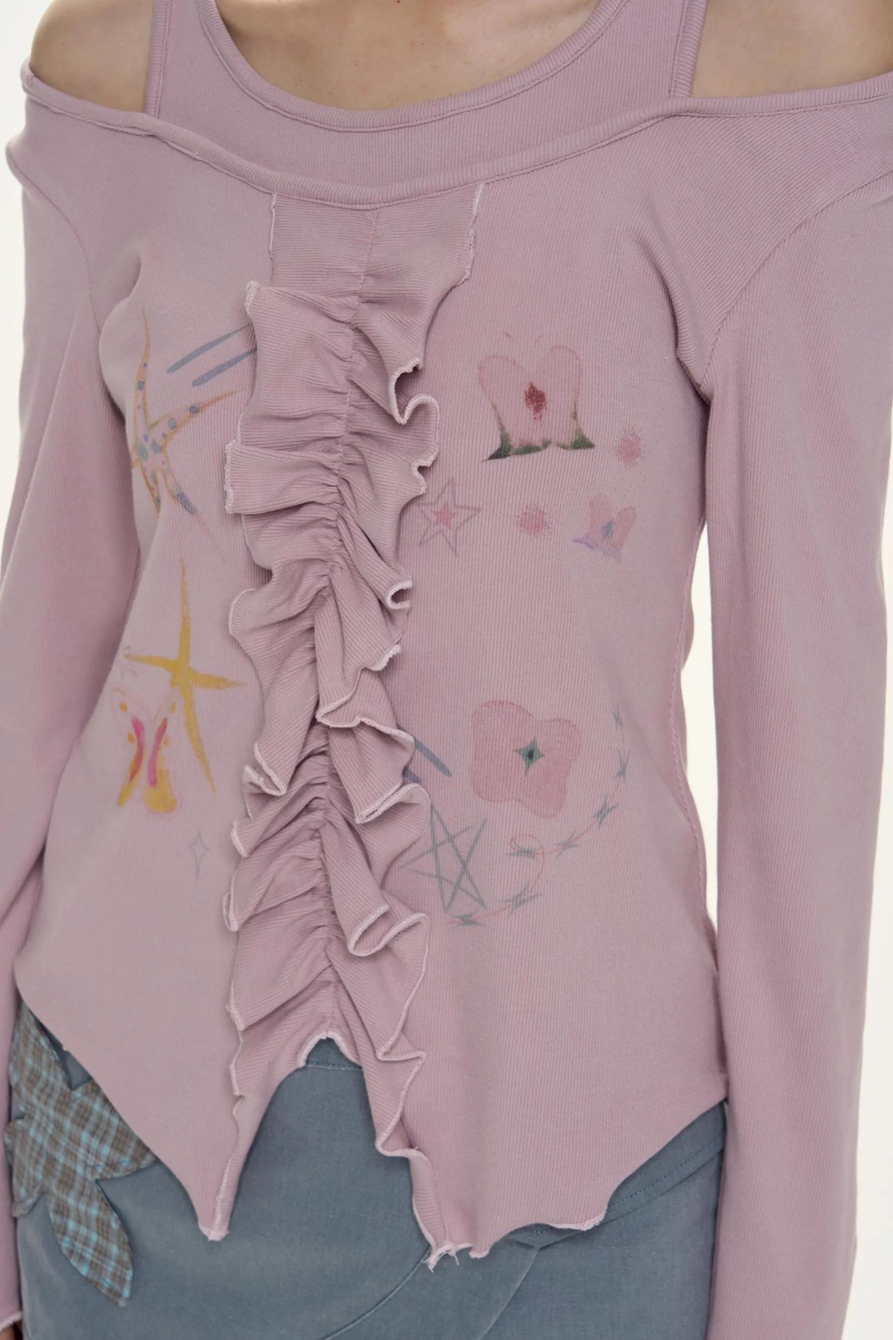 Lilac Layered Top