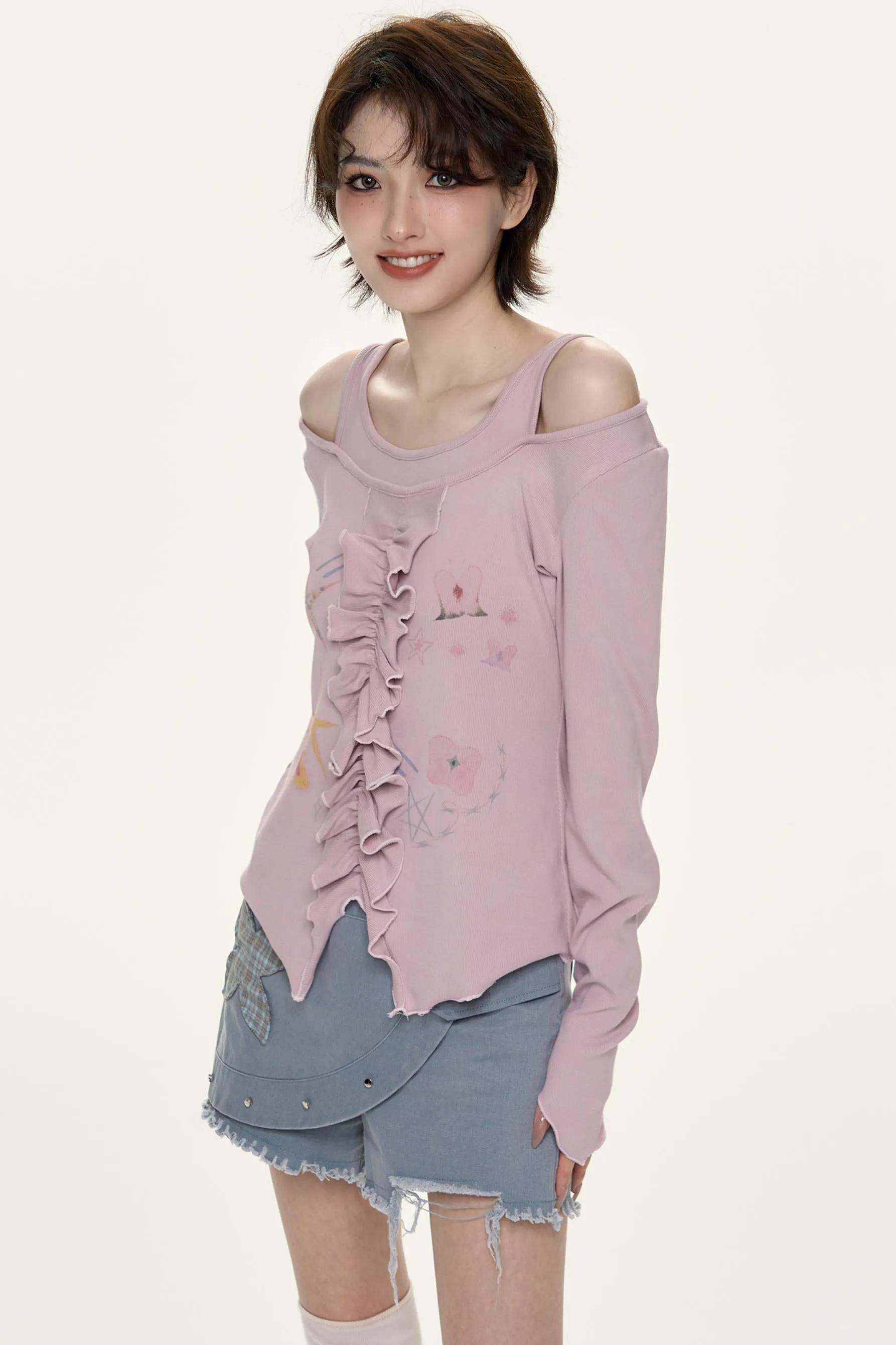 Lilac Layered Top