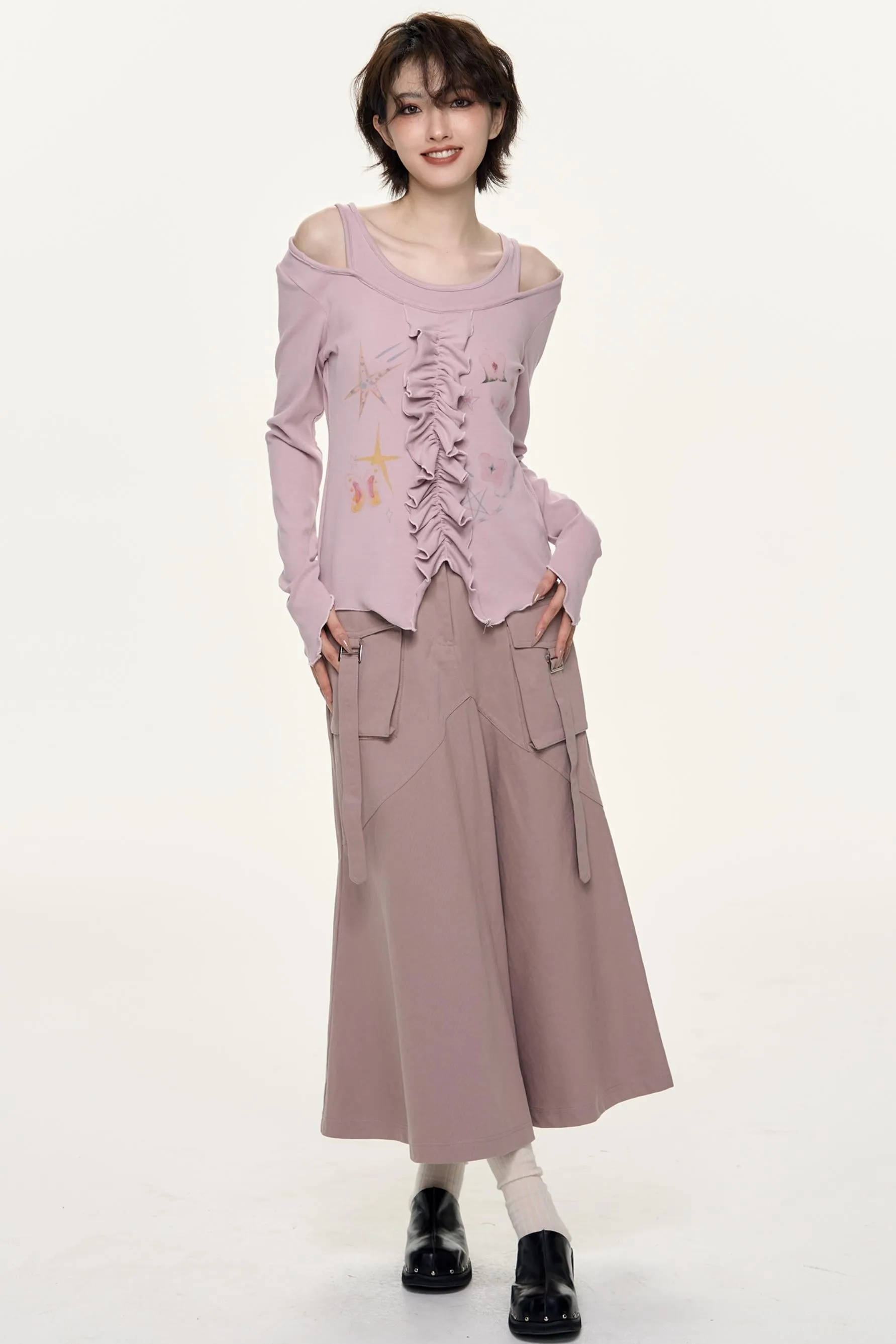 Lilac Layered Top