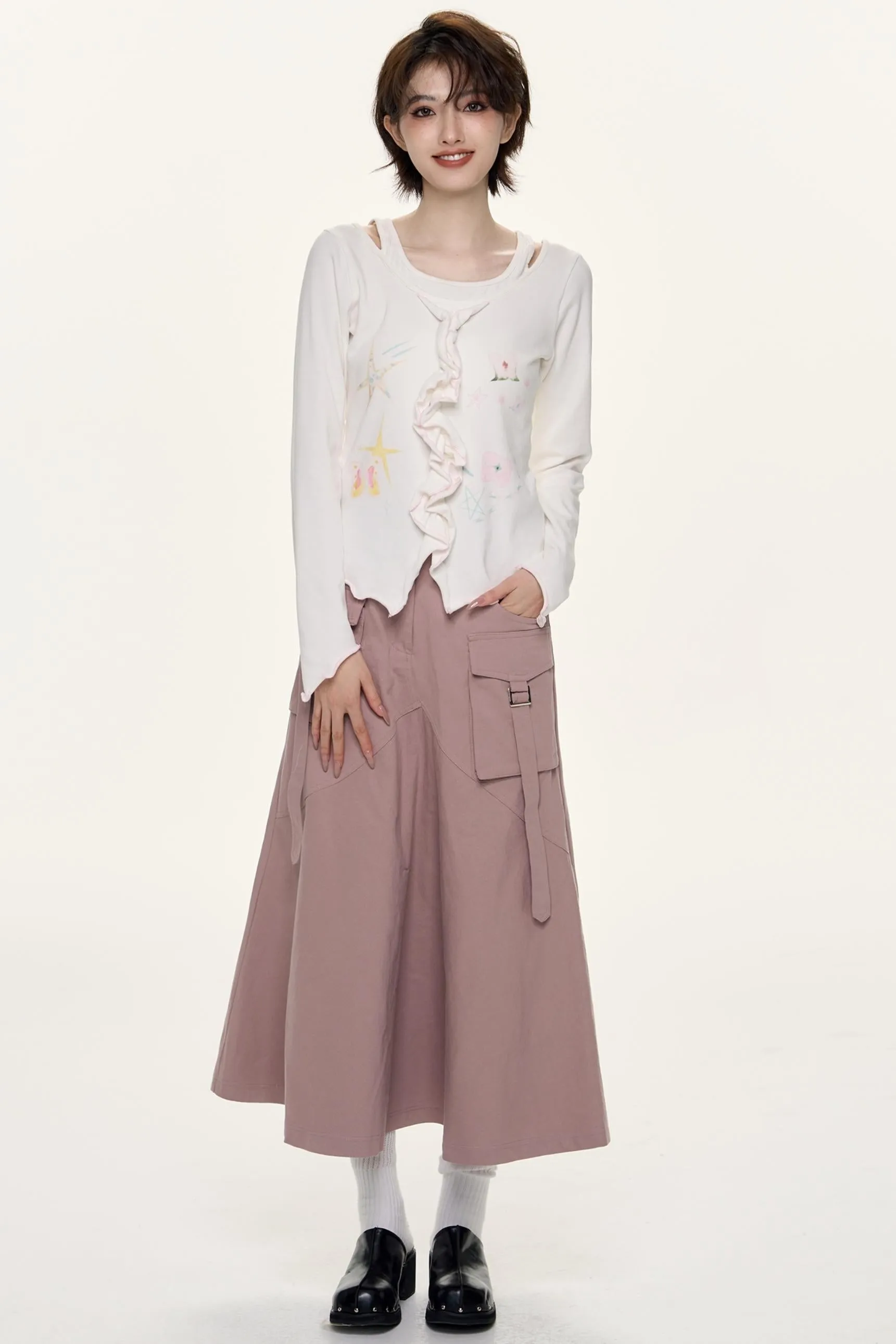 Lilac Layered Top