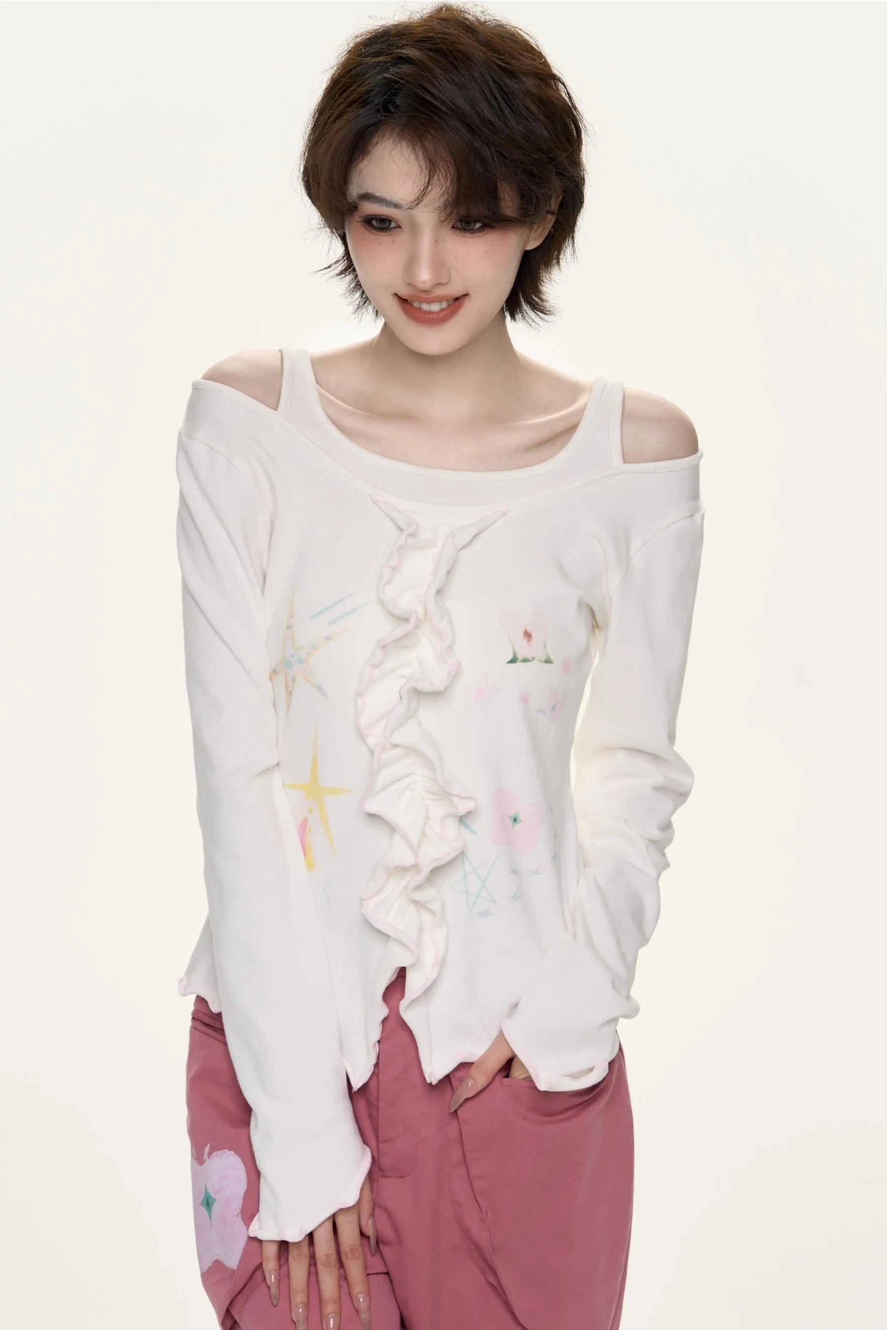 Lilac Layered Top
