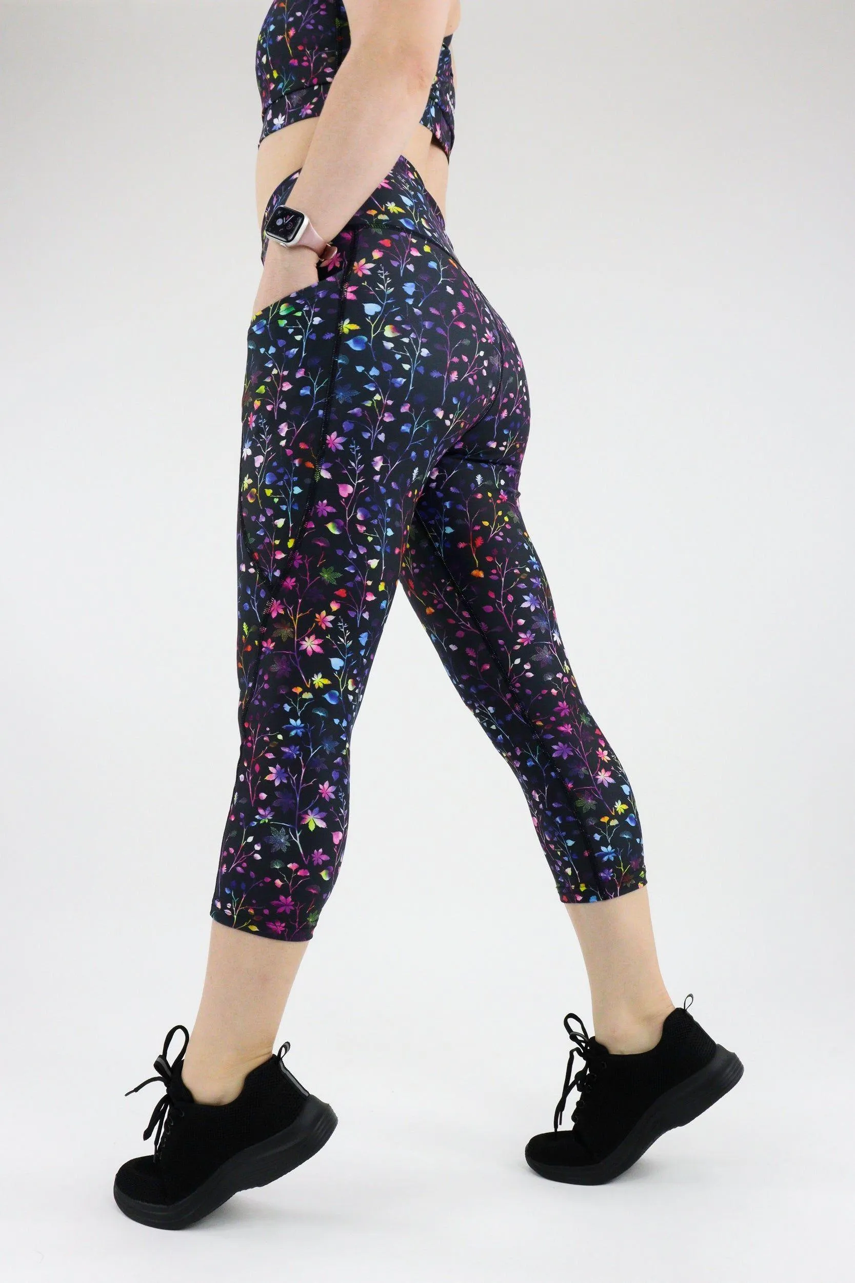 Little Leaves - Dynamic Active - Pocket Capri Leggings