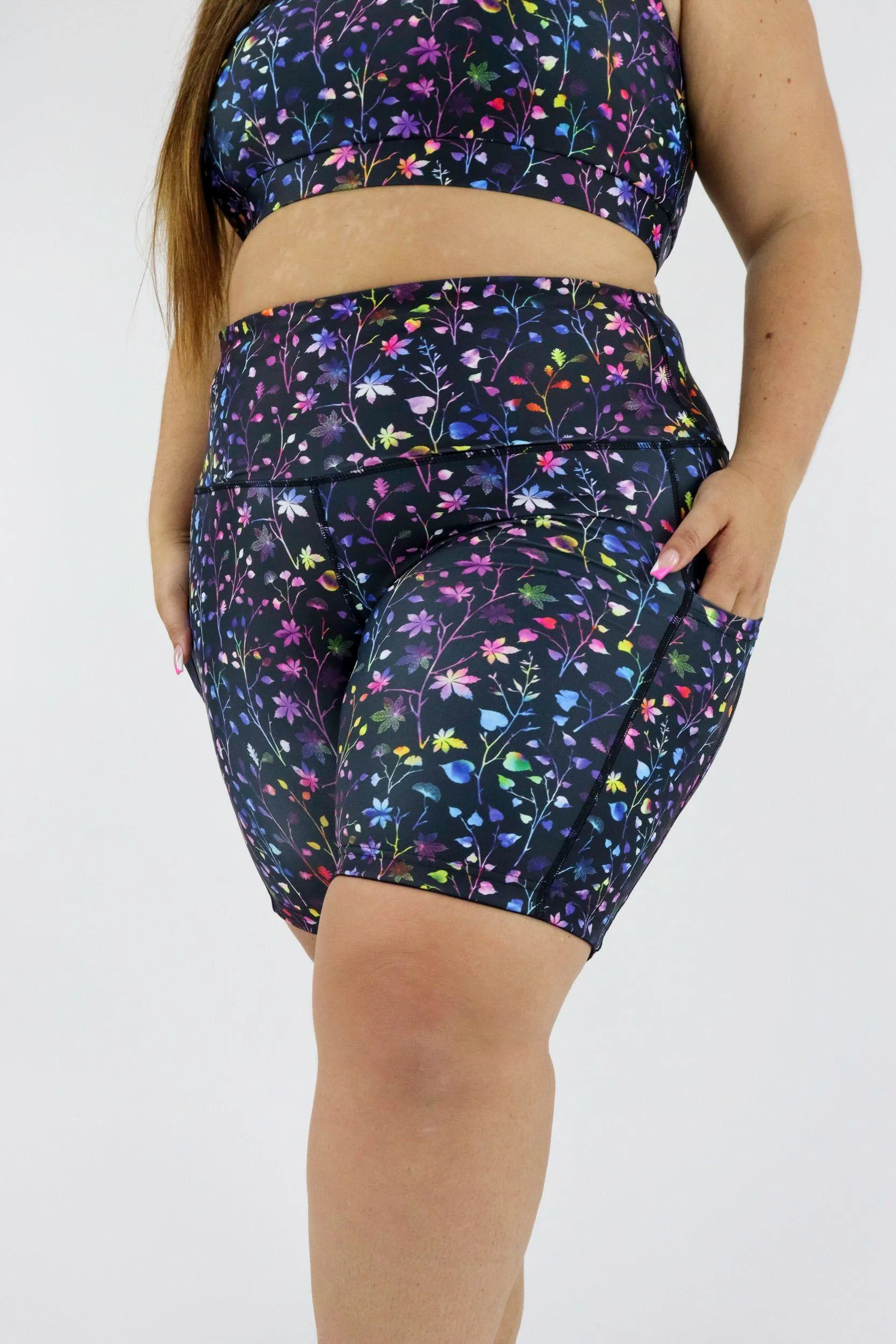 Little Leaves - Dynamic Active - Pocket Mid Shorts - Silicone
