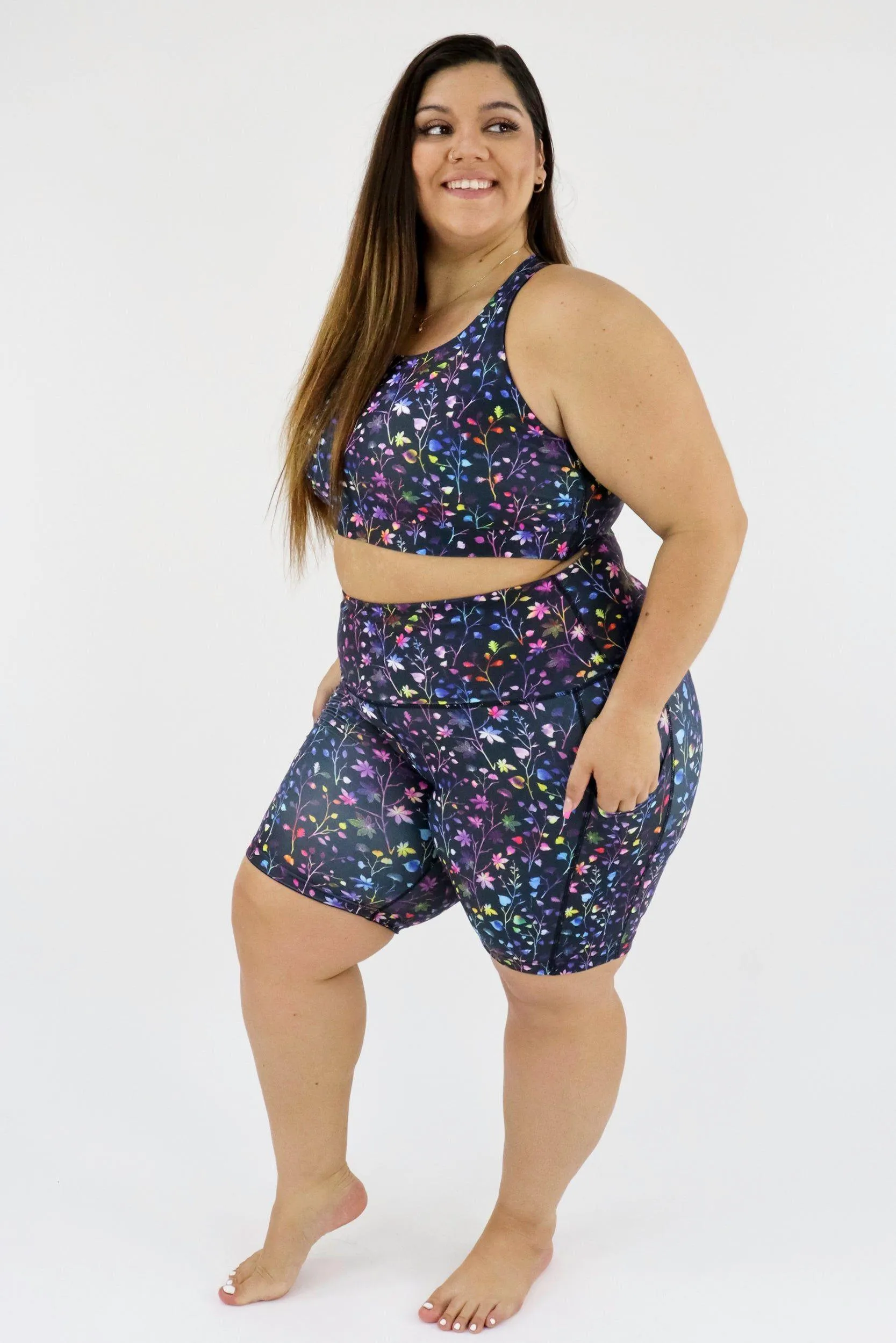 Little Leaves - Dynamic Active - Pocket Mid Shorts - Silicone