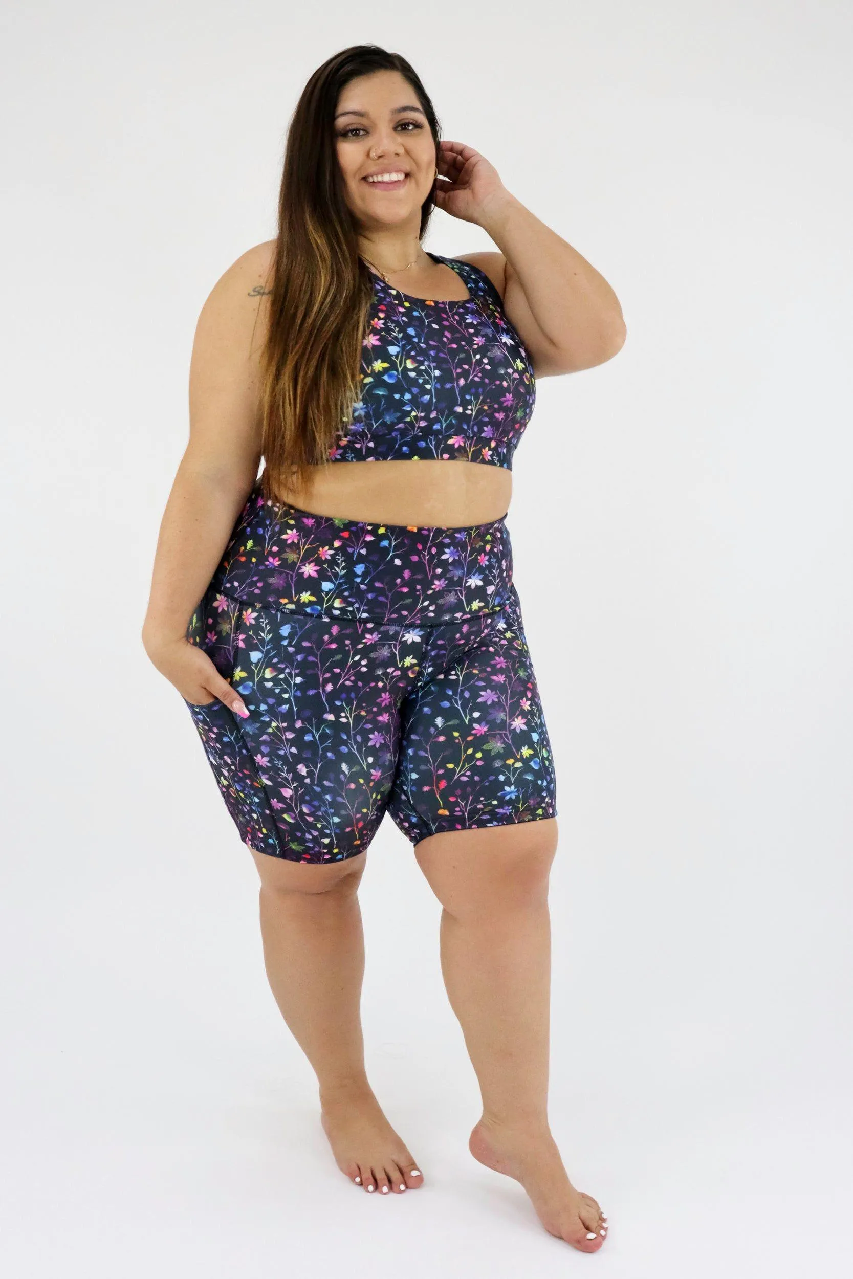 Little Leaves - Dynamic Active - Pocket Mid Shorts - Silicone