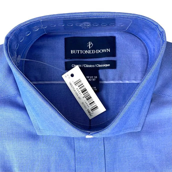 Long Sleeve Button-Down Classic Fit Blue Men's Shirt