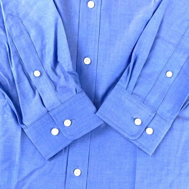 Long Sleeve Button-Down Classic Fit Blue Men's Shirt