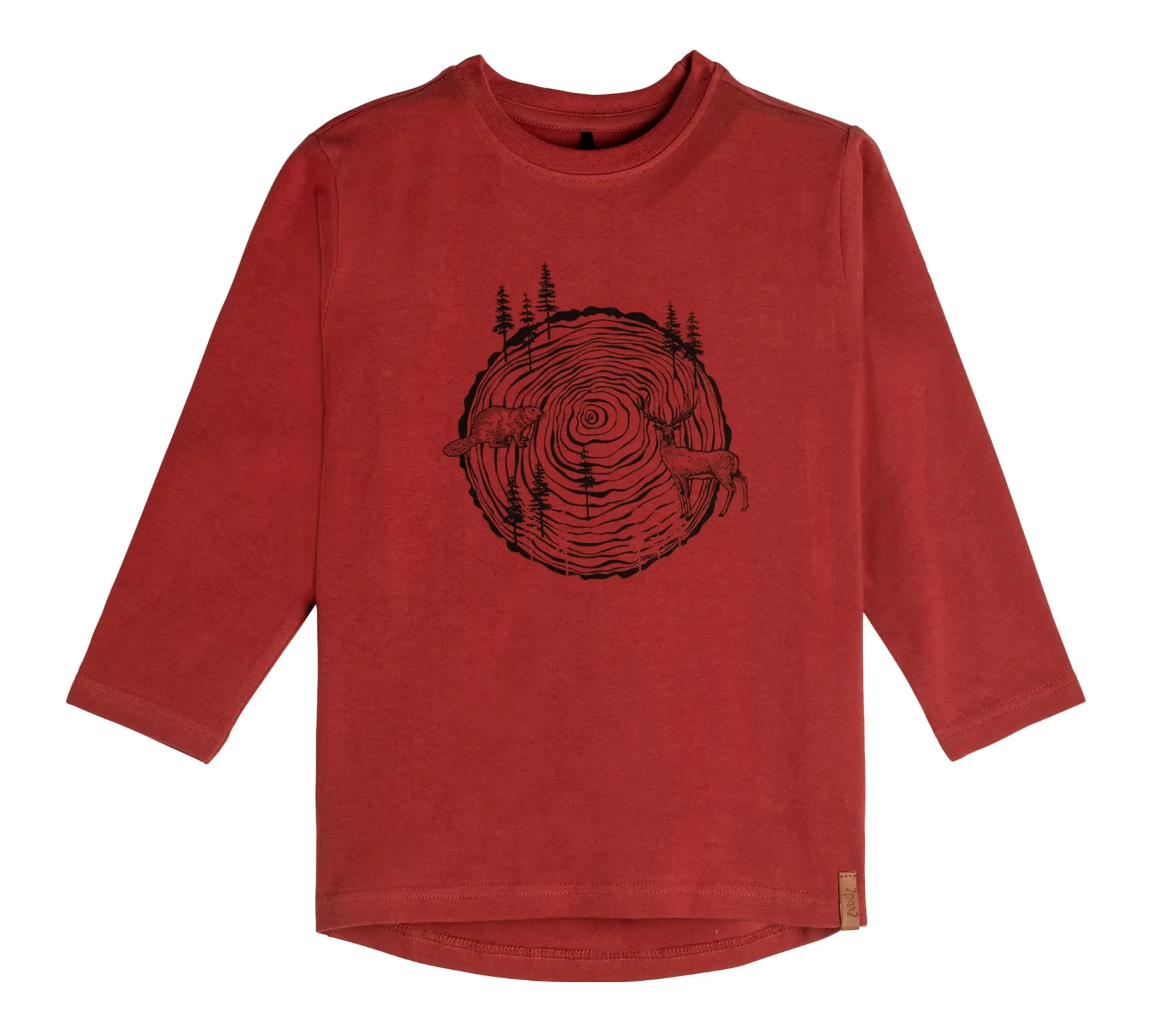 Long Sleeve Jersey Top With Print