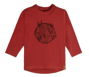 Long Sleeve Jersey Top With Print
