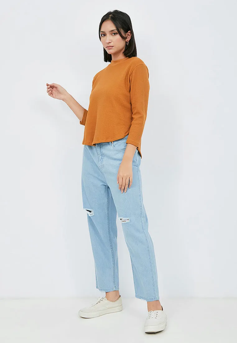 Long Sleeve Waffle T-shirt