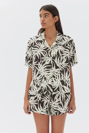 Loula Shirt Cocoa Pandanus
