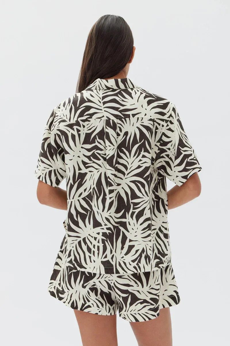 Loula Shirt Cocoa Pandanus