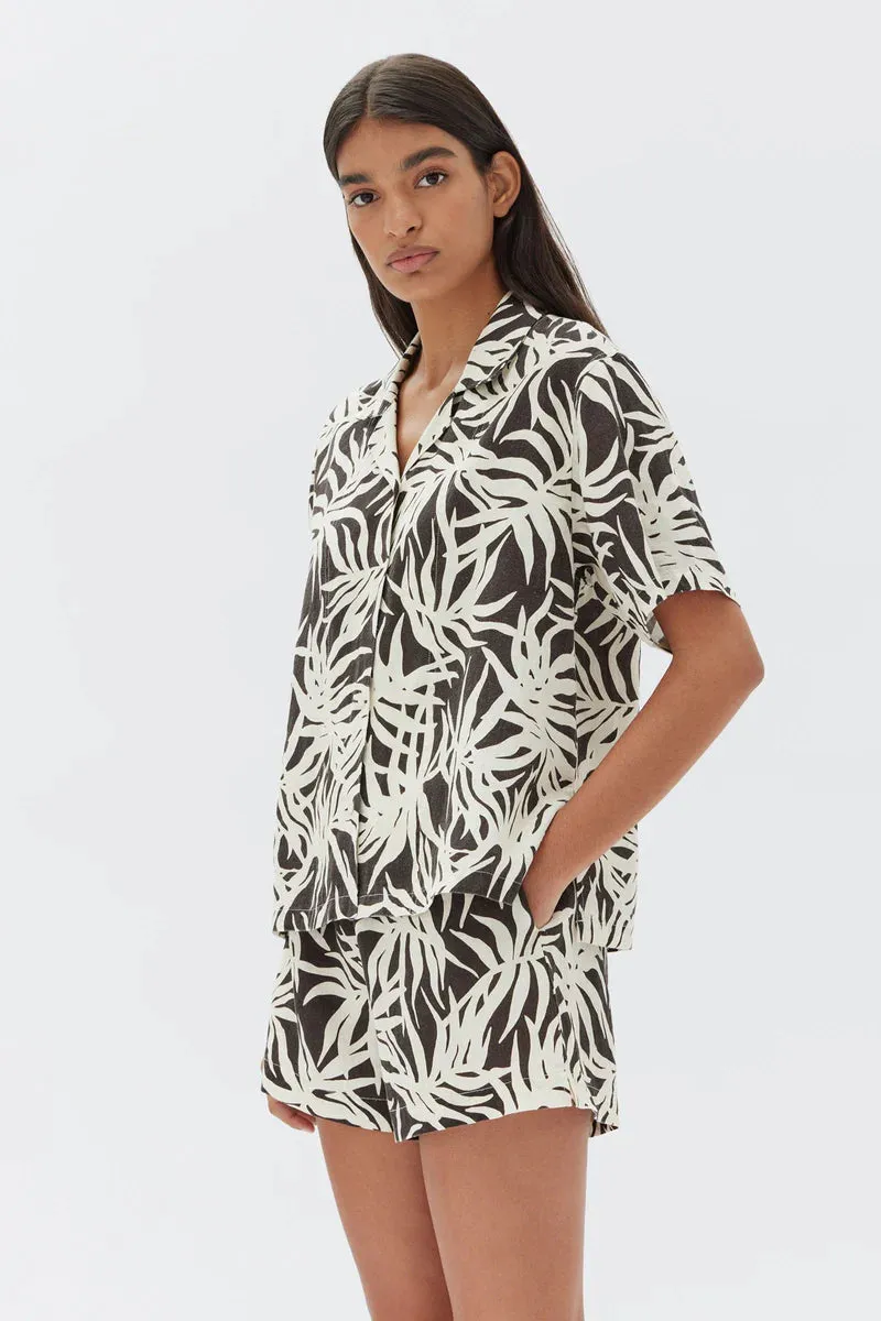 Loula Shirt Cocoa Pandanus