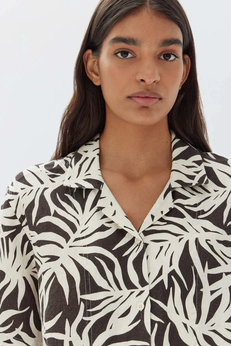 Loula Shirt Cocoa Pandanus