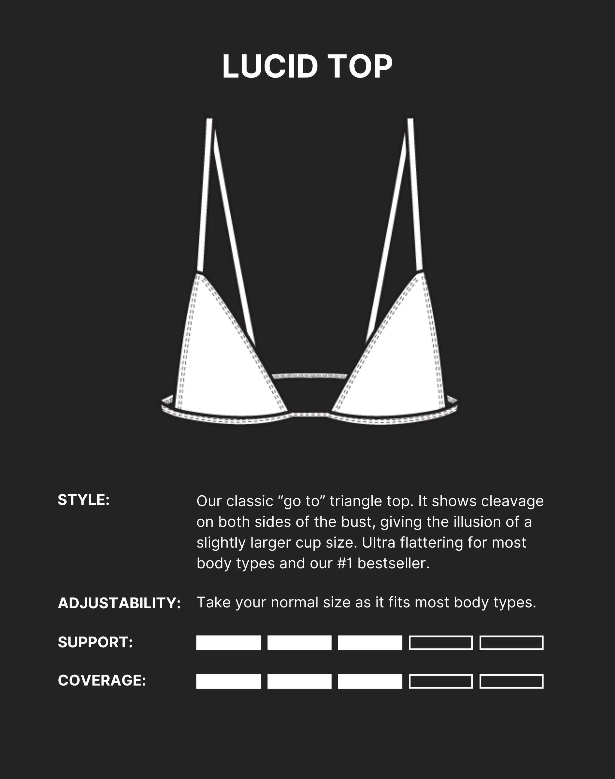 LUCID BIKINI TOP - Sea Salt White