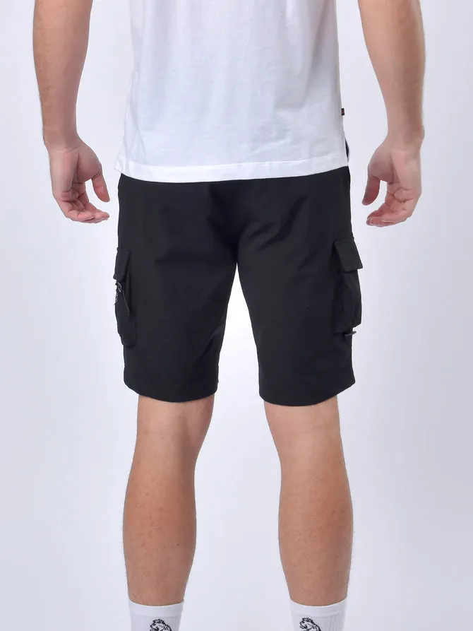 Luke 1977 Wular Cargo Shorts Jet Black