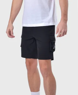 Luke 1977 Wular Cargo Shorts Jet Black