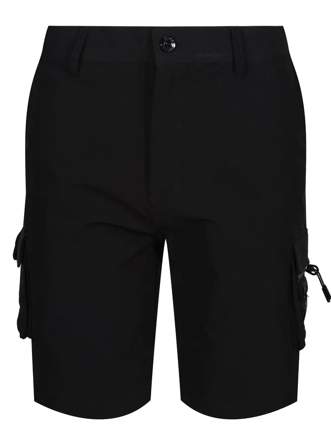 Luke 1977 Wular Cargo Shorts Jet Black
