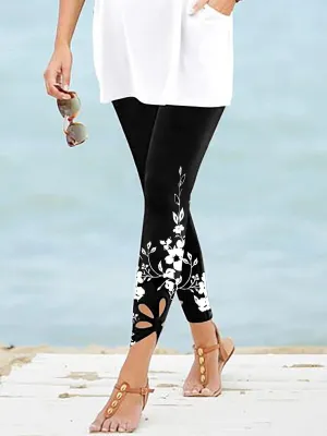 Lyrish™ - Floral Accent Leggings