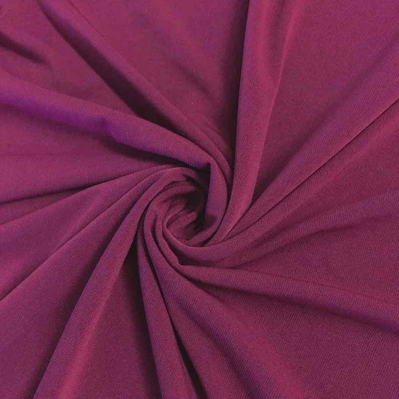 Magenta 58/59" Wide ITY Fabric Polyester Knit Jersey 2 Way Stretch Spandex Sold By The Yard.