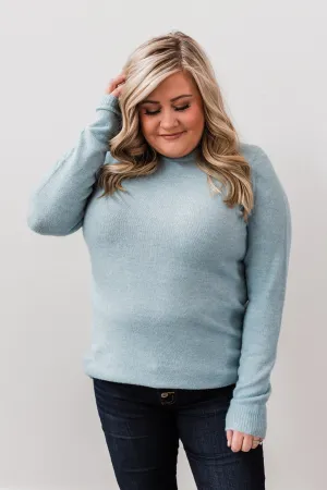 Make A Wish Knit Sweater- Sky Blue