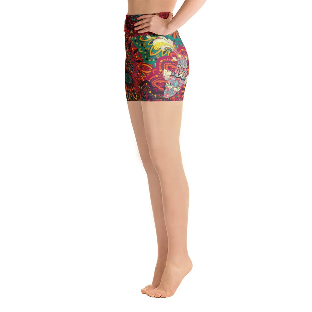 Mandala Koi Fish - Yoga Shorts