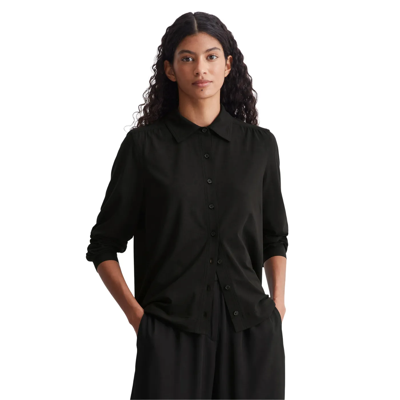Marc O'Polo Long Sleeved Shirt | Black