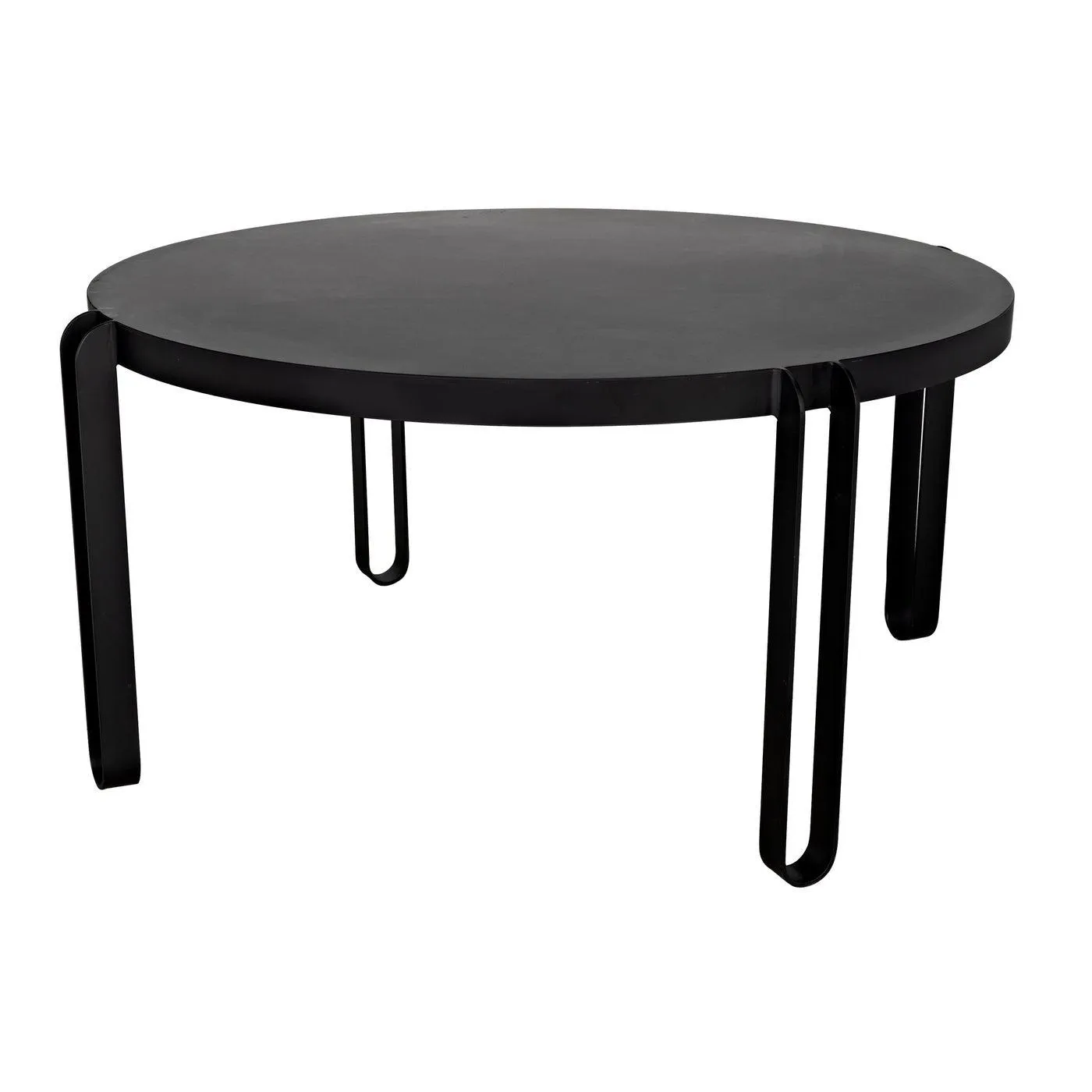 Marcellus Dining Table, 63", Black Metal