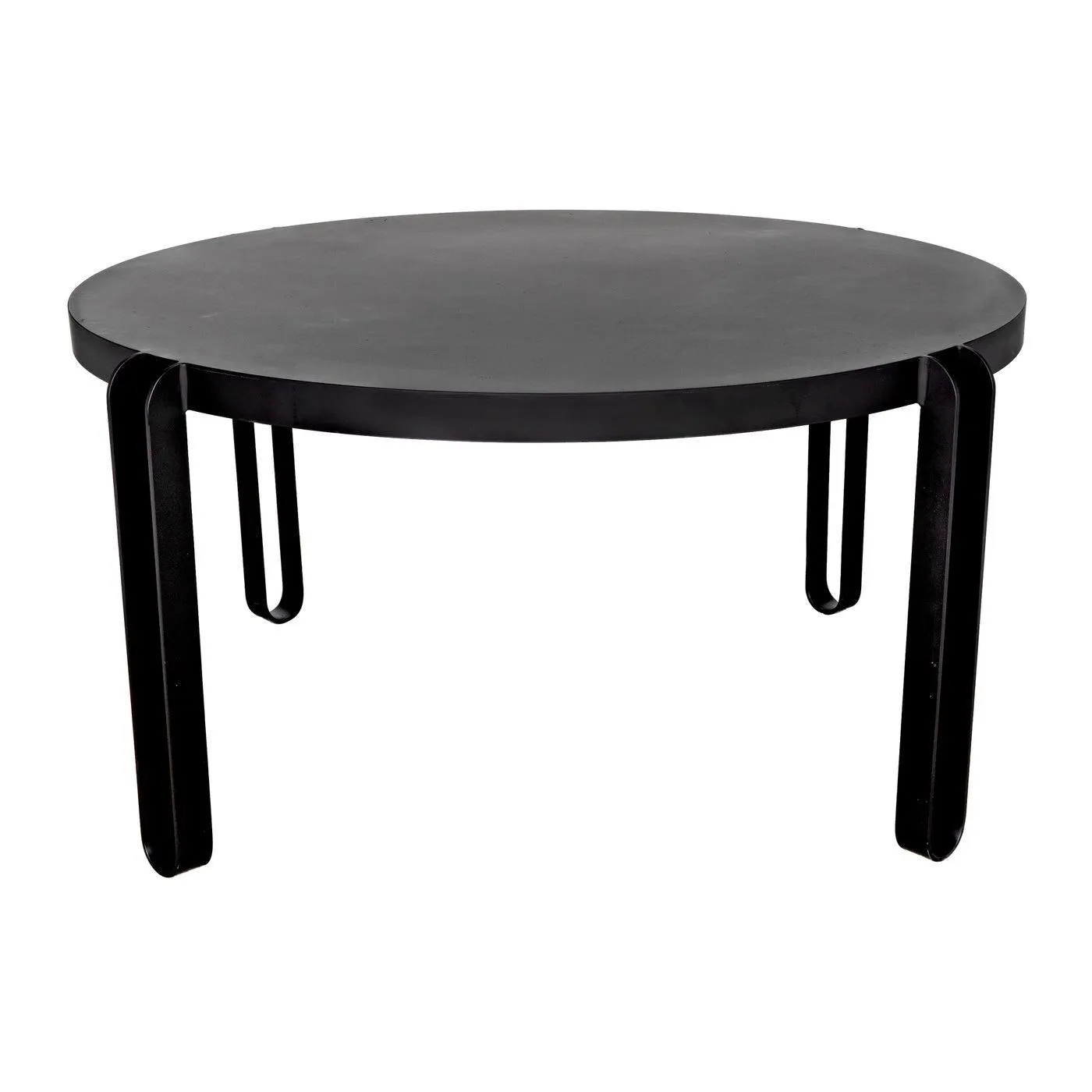 Marcellus Dining Table, 63", Black Metal