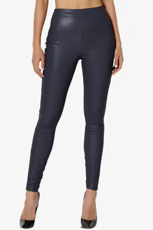 Mayari High Rise Faux Leather Leggings PLUS